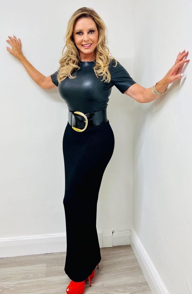 Carol blue shiny boobs