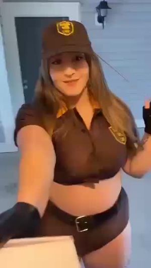 big tits ups delivery driver
