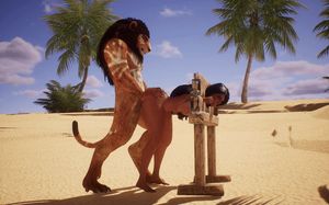 Big Ass Slut slaved and fucked from behind by Mad Lion #1