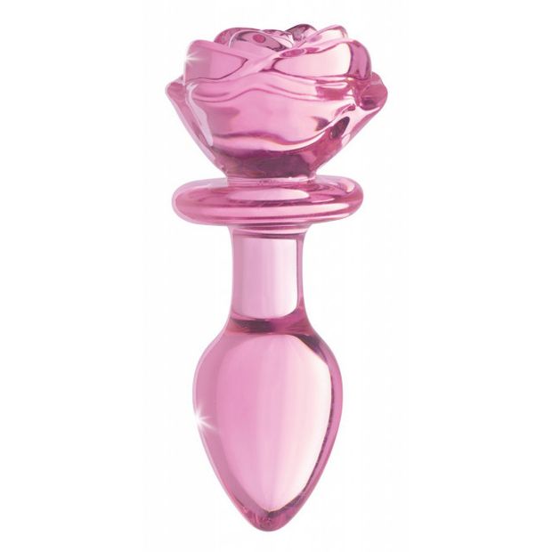 rose glass butt plug