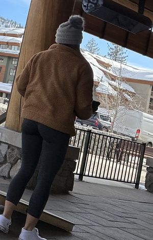 Fine asses out and about