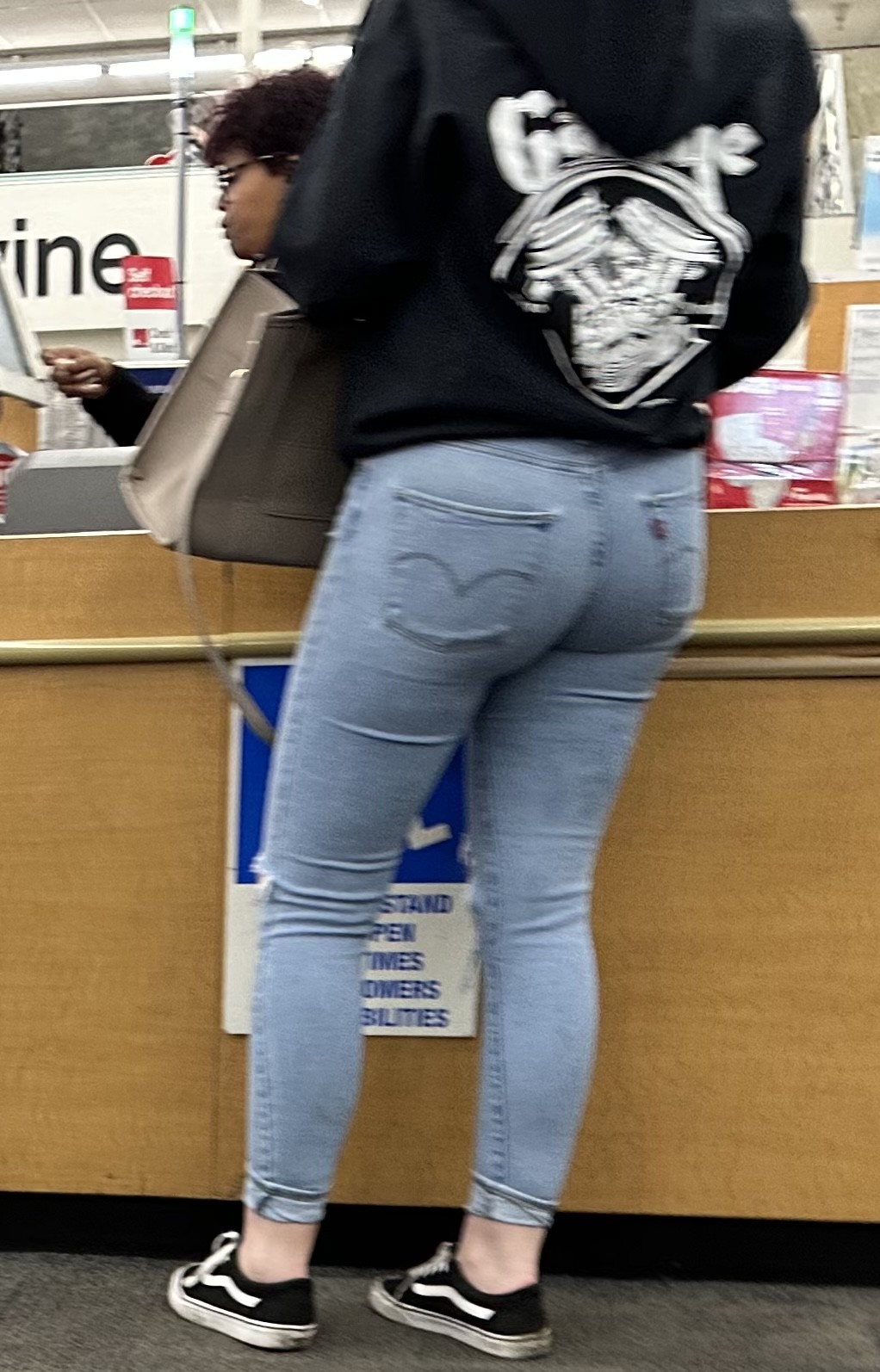 Fine asses out and about