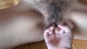 Fingering a beautiful hairy pussy