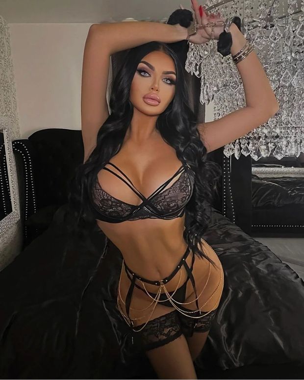 Handcuffed bimbo