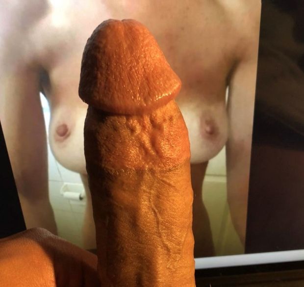 Hot cock tribute to my boobs