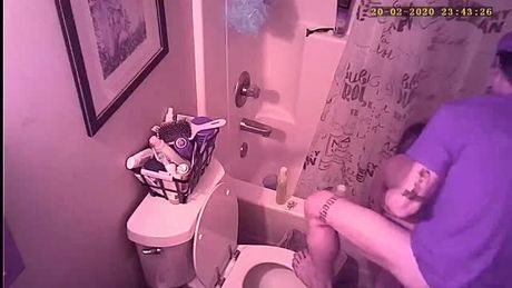 My ex caught cheating on hidden camera