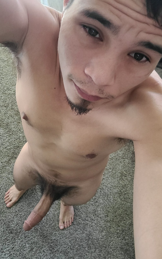 Hairy cock selfie