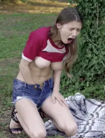 Mila in the woods