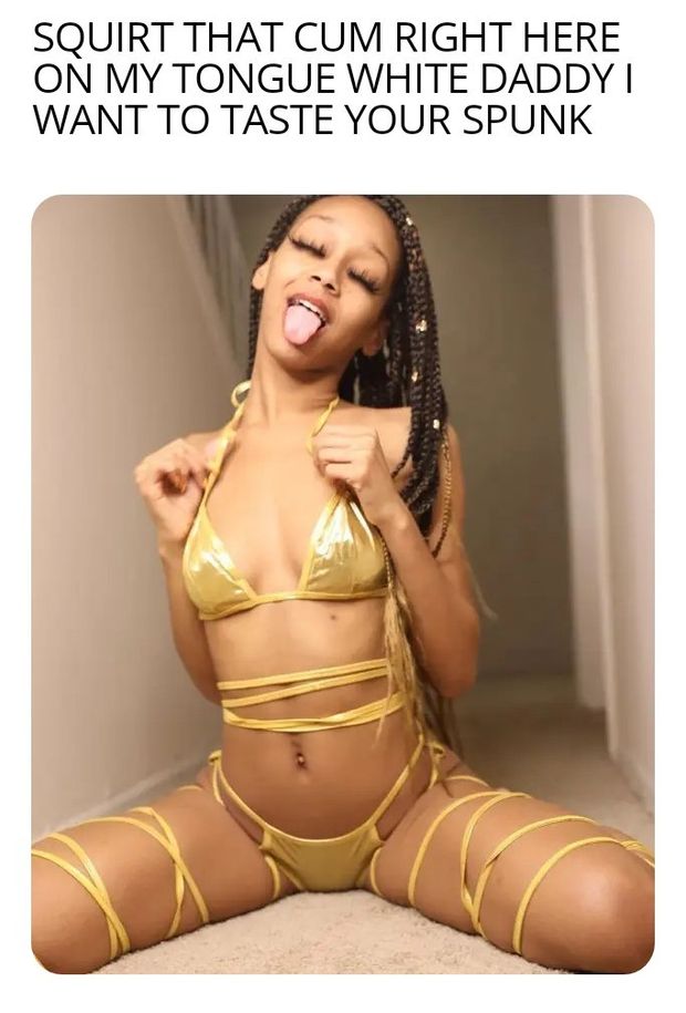 Shoot it on her tongue