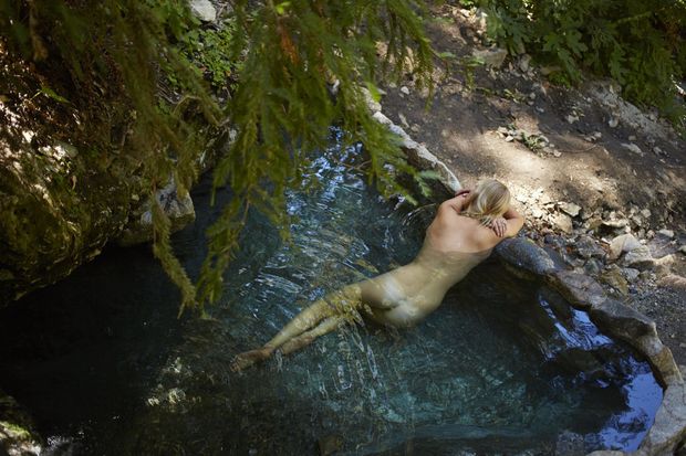 Pond skinny dipping