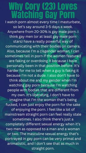 Cory likes gay porn