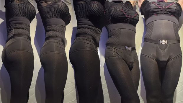 sissy crossdresser lingerie leggings