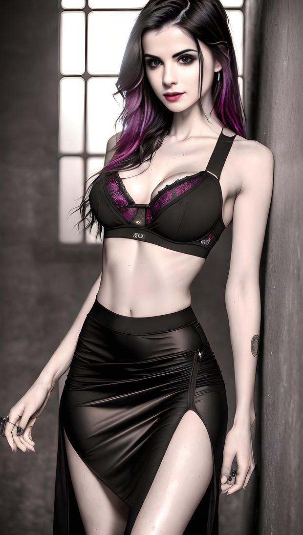 pale glam goth
