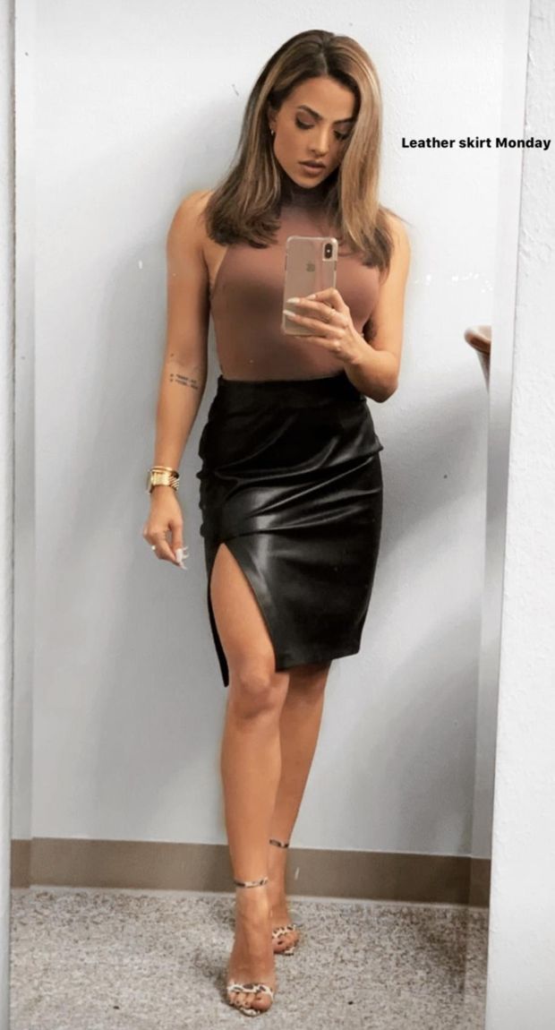 Sexy skirt and sandals