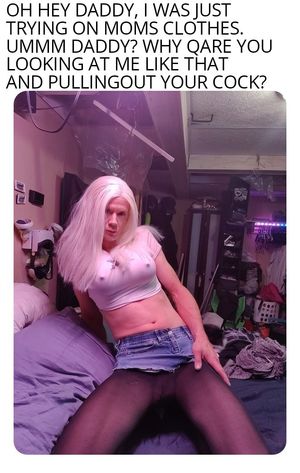 I was just trying them on daddy