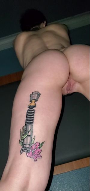 Start licking at the lightsaber and work your way up