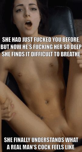 Your girfriend just learnt how intense a big cock can be felt