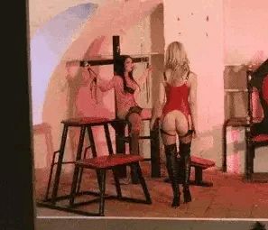 Sophia Knight sexy dominatrix BDSM outfit walk in reverse!