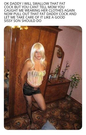 Let your sissy son suck it daddy