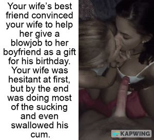 Cheating wife birthday blowjob (CUCK)