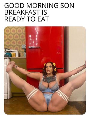 Breakfast is ready SON, are you ready to eat?