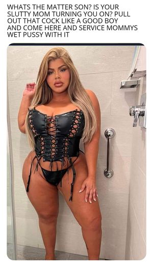 My slutty bimbo mom would KEEP my COCK up in her