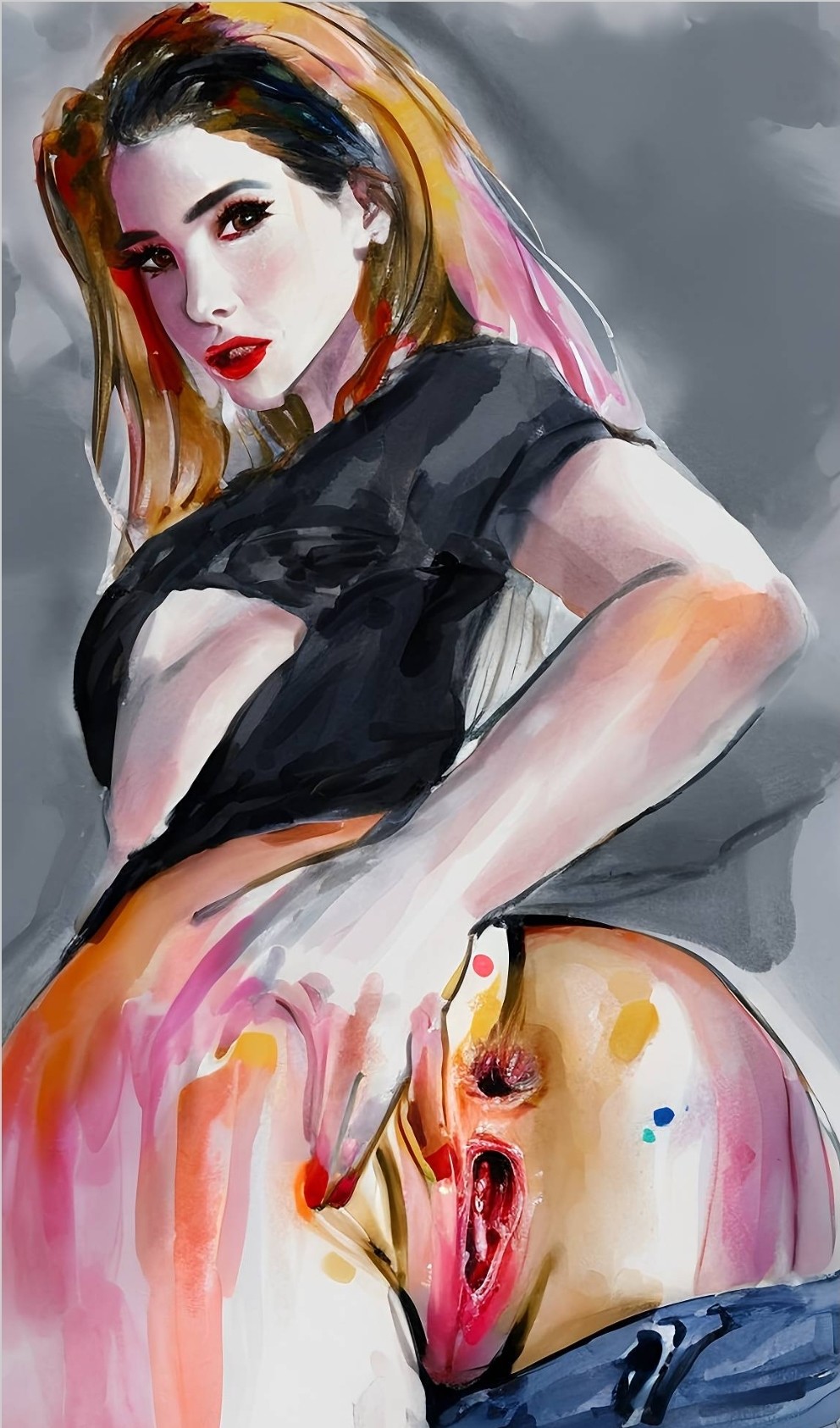 Bella Delphine in water color looking so yummy