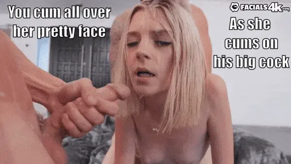 your pretty wife wearing your cum while being a slut for his big dick