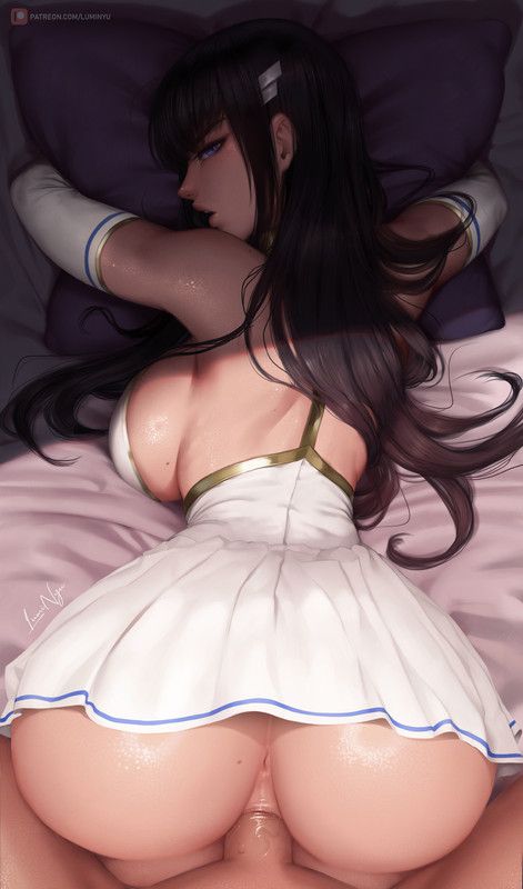 When tight teen pussy is sucking the dick back inside - cartoon porn art