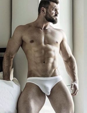 Man underwear bulge