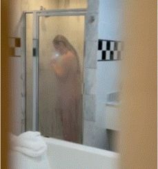 Caught Big Ass GF Showering