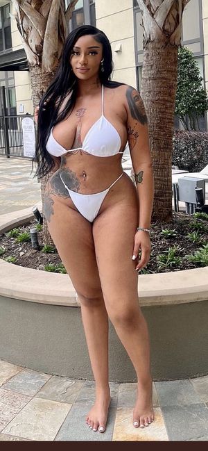 Sophia Ifeoma in a White bikini