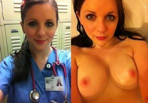 Nurse On Off Selfies