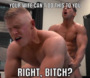 He was talking non-stop about how good was his wife to his single buddy with blue balls