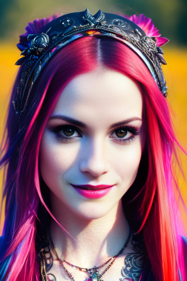 Red emo angel