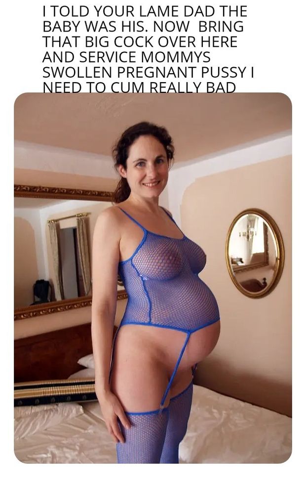 Her pregnant pussy could cum all over my fat cock