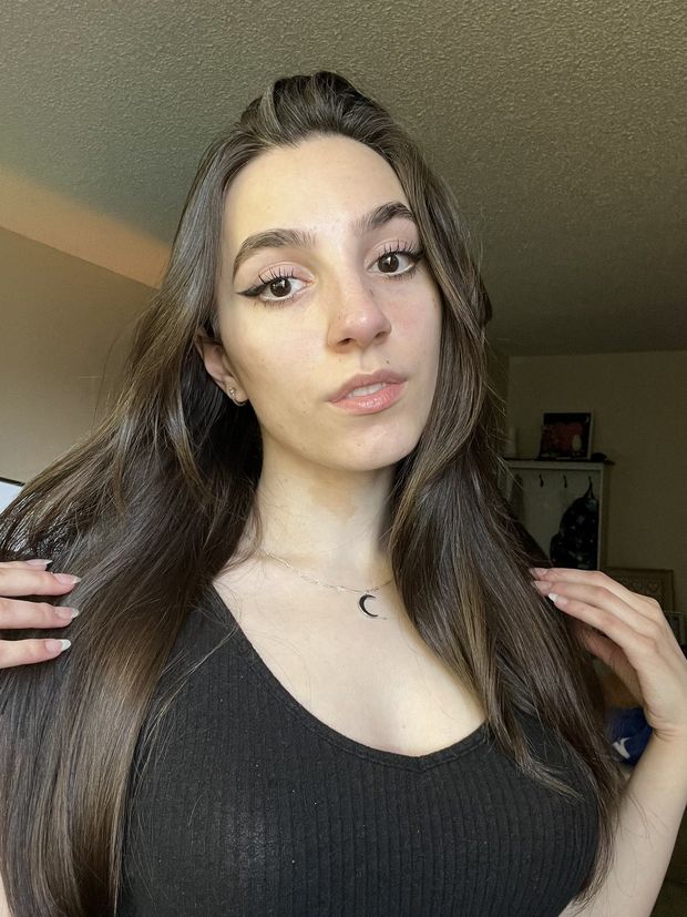 "Aw babe, you look frustrated, I'm sorry... Now get on your knees and lick my pussy before I kick you in the balls again"