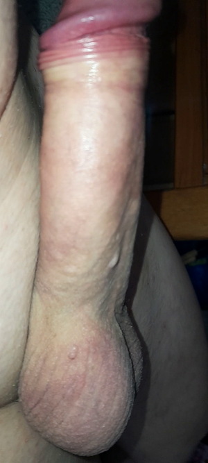 my hard shaved cock)