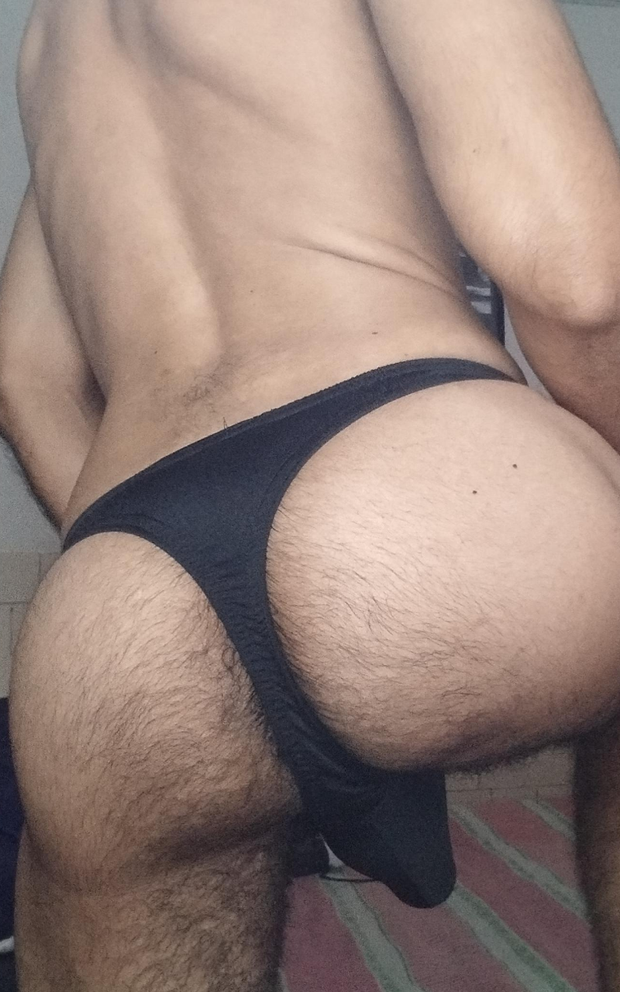 His hairy ass