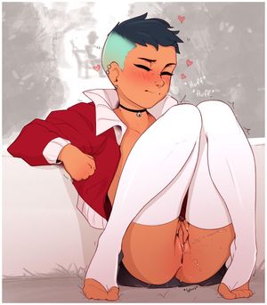 Casually masterbating in public