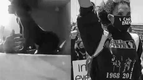 BLACK WOMEN AFTER EVERY PROTEST WITH A WHITE COCK