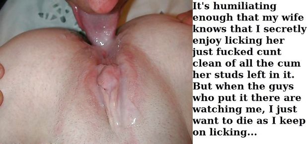 creampie eating humiliation