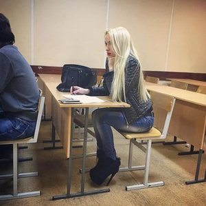 Can you spot the stripper in the room?