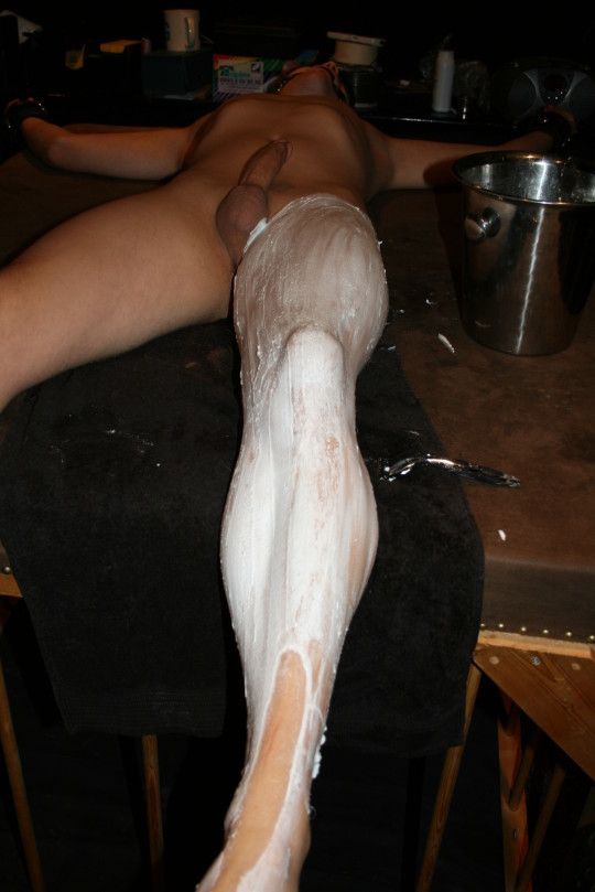 Shaved, against his will.