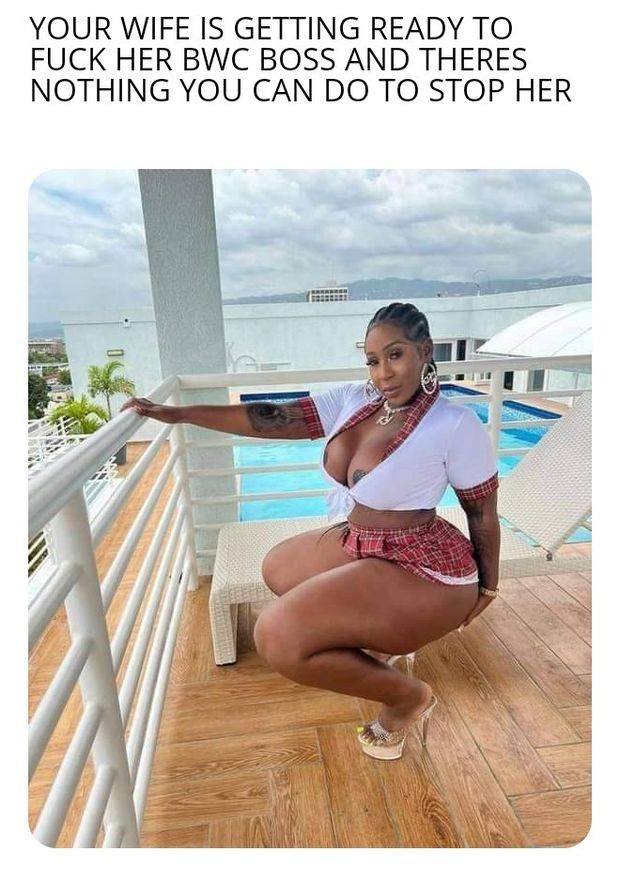 Your wife's ready to fuck her white BWC boss
