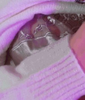 Vana suggestively wanking a rubbing against her boob