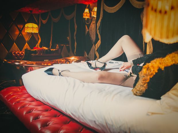 Getting warmed up ready for  group sex fun while staying at our favourite Fuck hotel
