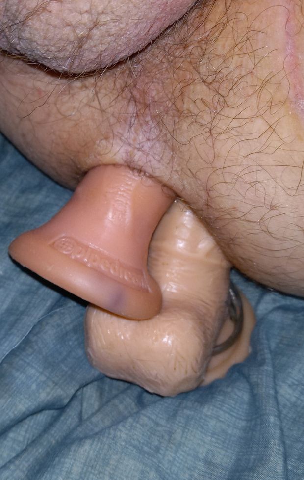 Two toys in my sissy pussy