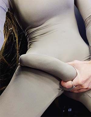 Huge cock shemale in La Vista, Nebraska teasing for a sex date in her sexy one piece jumpsuit