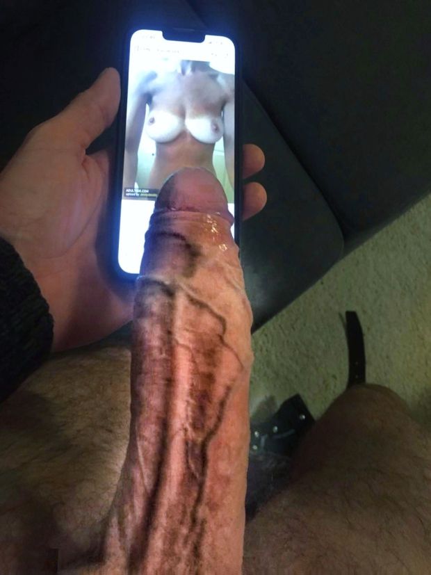 Hottest monster veiny cock tribute to my boobs